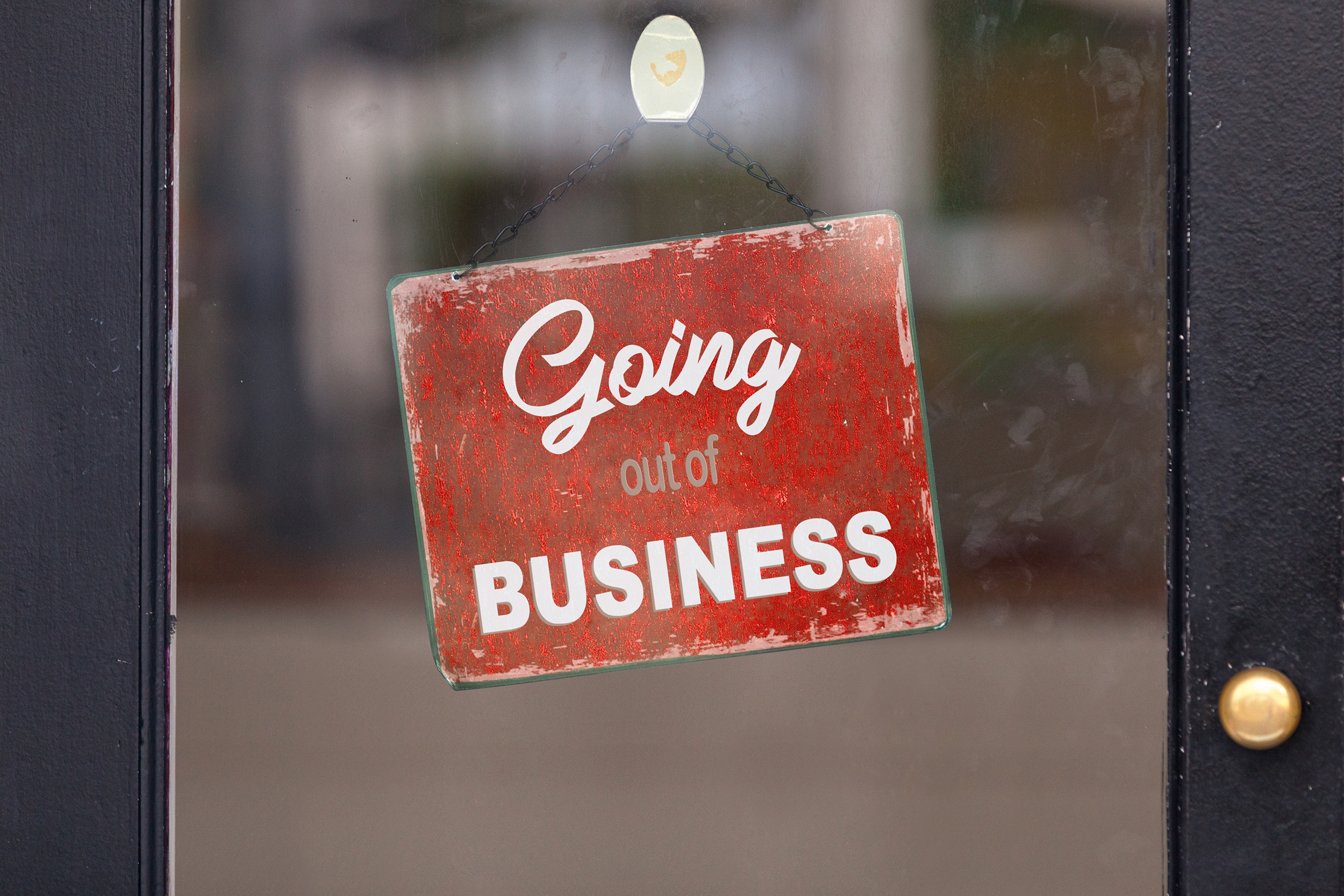 Red,Closed,Sign,With,Written,In,It:,”going,Out,Of