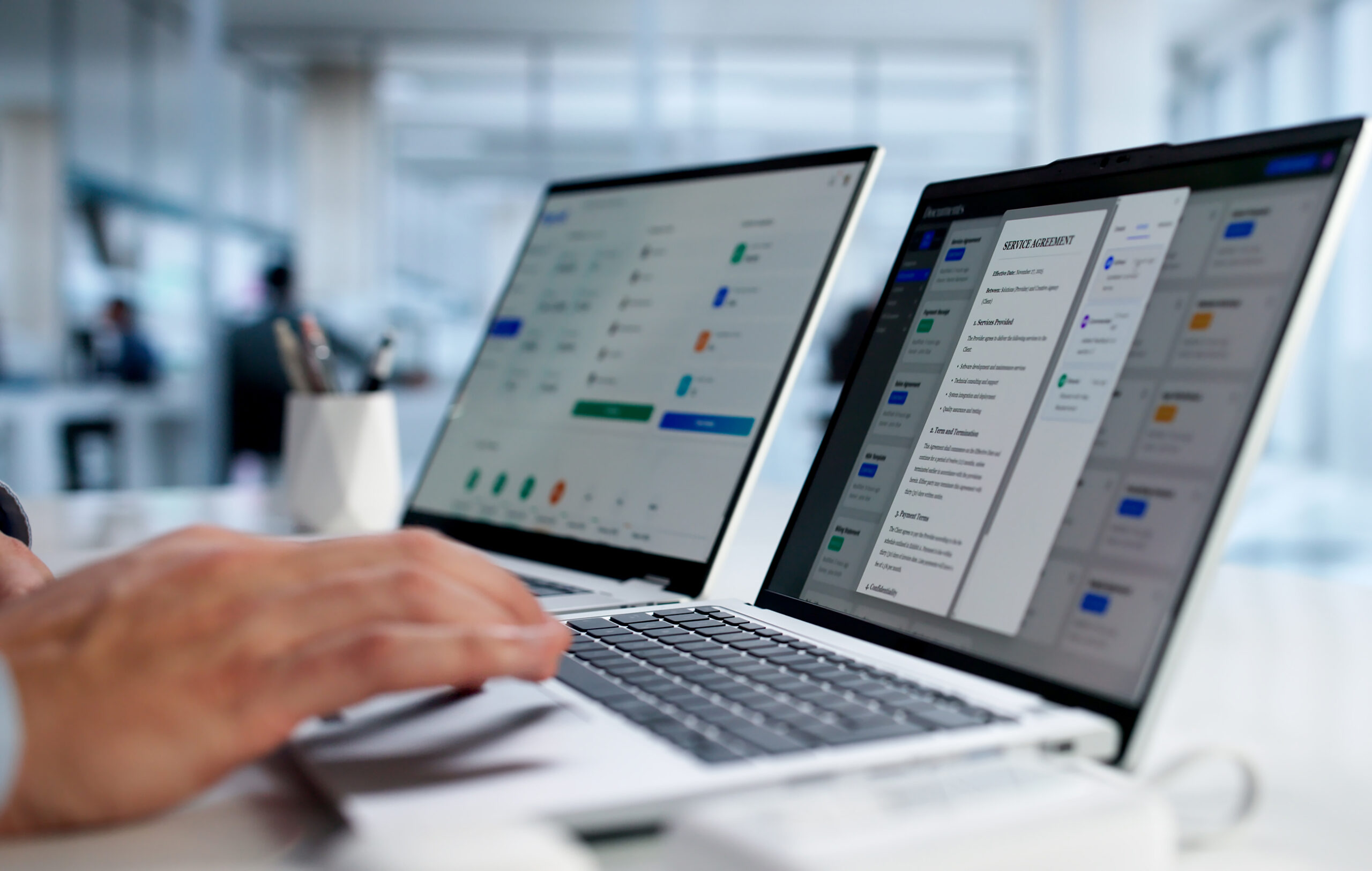 Hispanic,Man,Using,Online,Document,Management,Software,For,Business,Accounting.